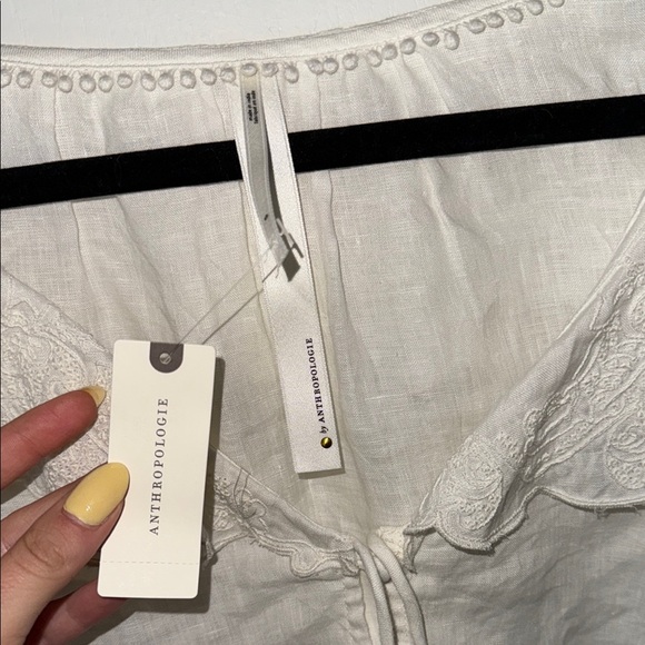 Anthropologie Ruffled Sailor Collar Blouse - Picture 7 of 7